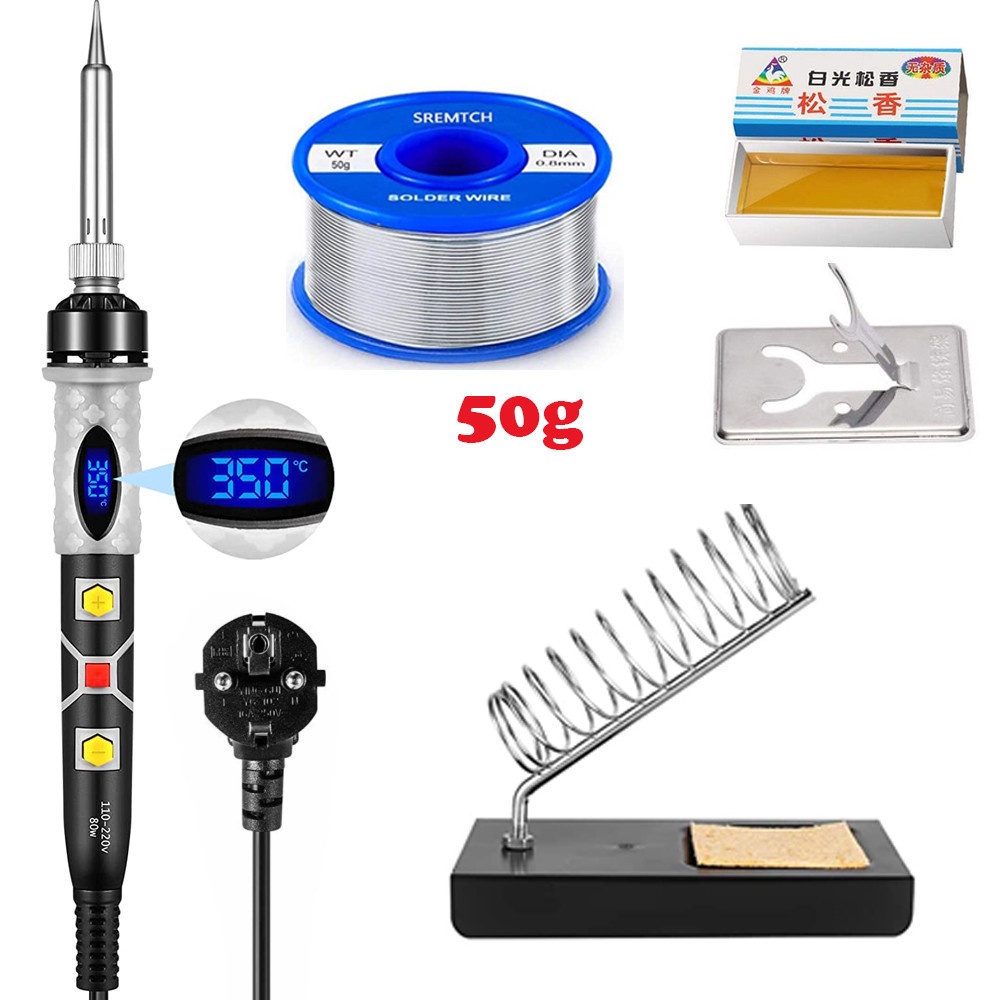 Bộ Dụng Cụ Hàn Điện 80W Hiển Thị 110V/220V