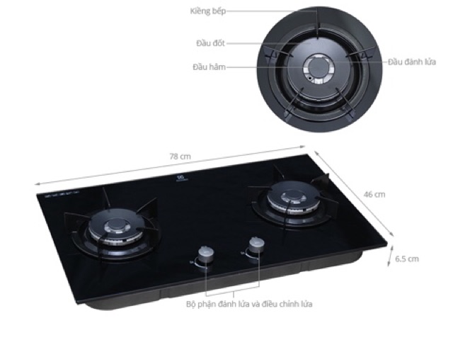 Bếp Gas âm Electrolux EGG7627EK