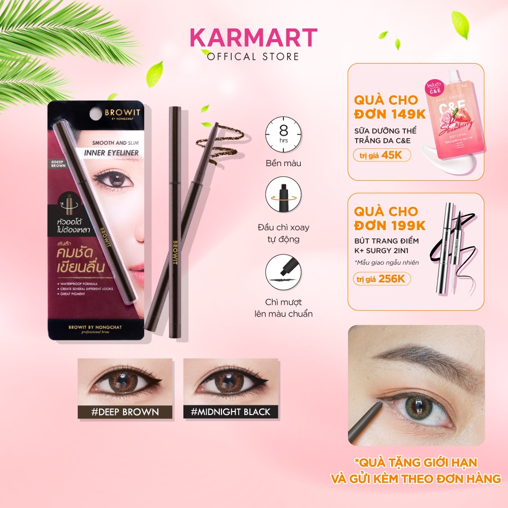 Kẻ Viền Mắt Trong Browit Smooth And Slim Inner Eyeliner 0.1g