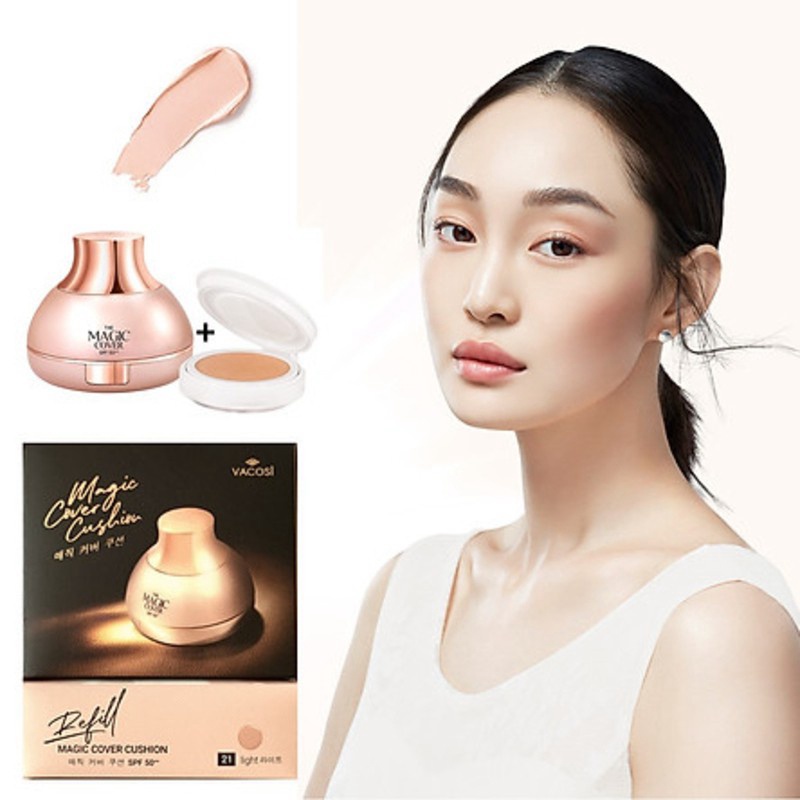 Phấn nước trang điểm Cushion Vacosi SPF 50++ #22 Natural | BigBuy360 - bigbuy360.vn