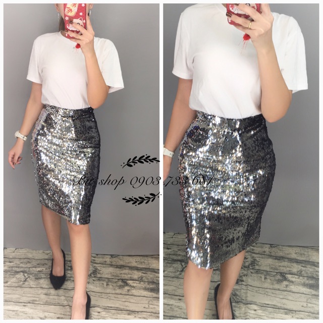 Chân váy kim sa