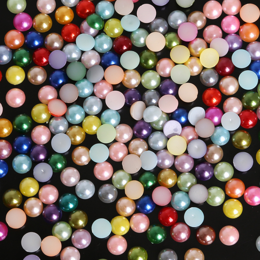 Set 200 Viên Đá 8mm Bằng Nhựa Abs Dùng Để Trang Trí Túi Xách