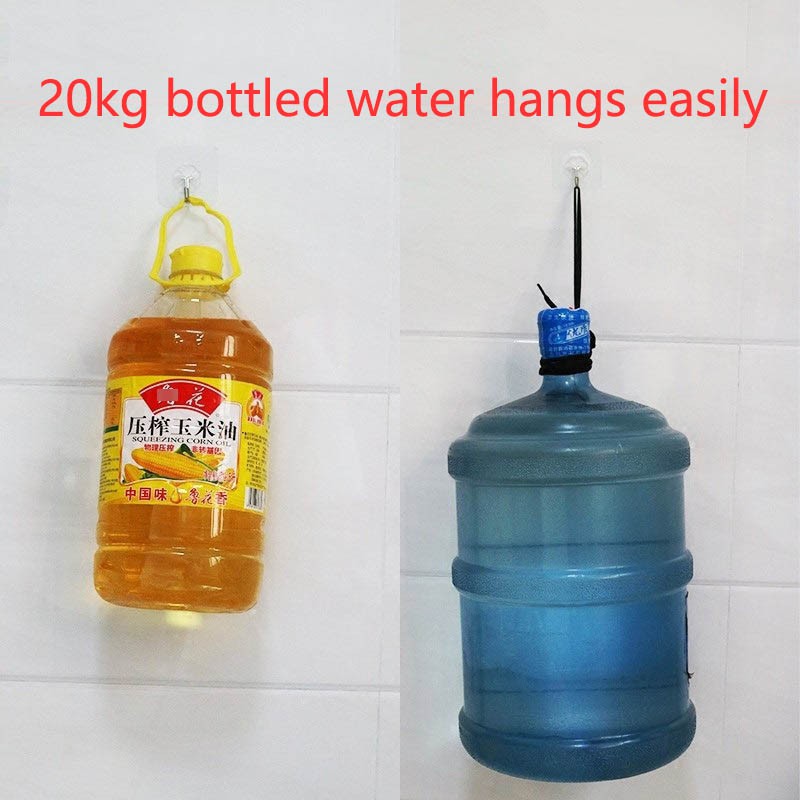 Móc treo đồ dán tường trong suốt không cần khoan
