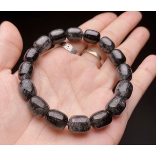 Vòng lu thống thạch'anh tóc đen 9-10li