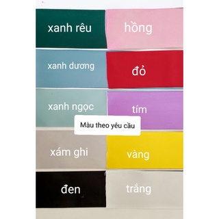 Cột tóc nơ satin đơn giản nhiều màu
