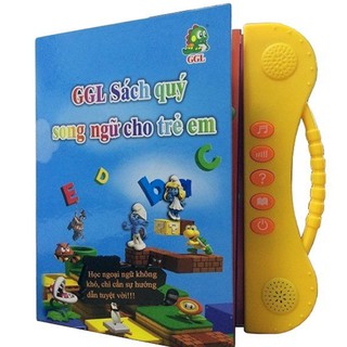 Sách Nói Điện Tử Song Ngữ Cho Bé (Anh - Việt) + Tặng kèm Voi Ma mút đa năng 4in1