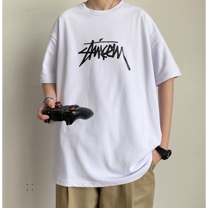 Áo thun tay lỡ nam nữ, áo phông unisex form rộng oversize D128 | BigBuy360 - bigbuy360.vn