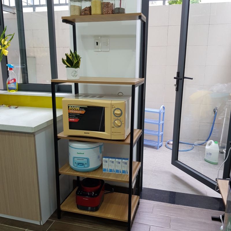 Kệ để lò vi sóng, lò nướng, kệ để vật dụng nhà bếp 5 tầng lắp ráp Arego | BigBuy360 - bigbuy360.vn