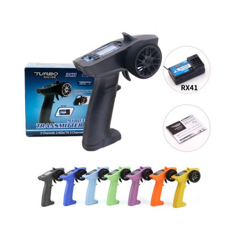 Thiết Bị Truyền Nhận Tín Hiệu Radio P32 Turbo Racing 91803G-C 2.4G 4CH Màn Hình LCD Cho Xe Hơi Tàu Thuyền Điều Khiể