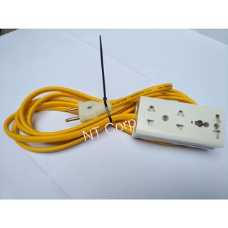 Ổ cắm điện chống cháy, trang bị nắp đậy an toàn, công suất 2.200W (Sopo.ka), dây nguồn 2x1,5mm2 (Cadi.sun) dài 3-10m