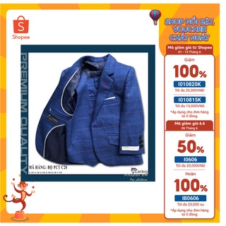 BỘ VEST BÉ TRAI CATRIO PCT C20 TỪ 2 TUỔI (11KG)  7 TUỔI (26KG) THUỘC BST QUẦN ÁO TRẺ EM COMPLET VESTON TRẺ EM CATRIO