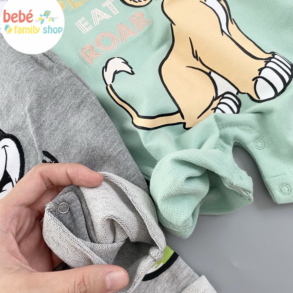 Set quần yếm cho bé trai kèm áo Disney/ Quần yếm cho bé trai sơ sinh đến 24 tháng - SY - bebefamilyshop