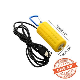 Máy Bơm Oxy Mini Bằng Silicon Có Cổng USB Chất Lượng Cao Cho Bể Cá