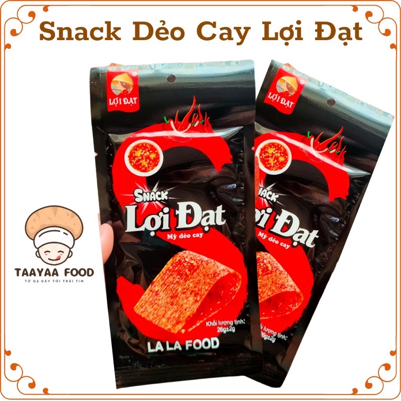 Snack Cay Cay Dẻo Cay Lợi Đạt - Đồ Ăn Vặt Tuổi Thơ TaaYaa Food