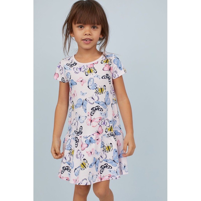 Váy cộc tay HM Butterflies 1-10Y (có ảnh thật)