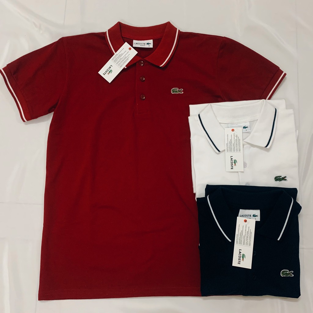 [ Hàng Xuất ] Áo Phông Nam Lacoste / Áo Thun Nam Cá Sấu Có Cổ ( A001 ) | BigBuy360 - bigbuy360.vn