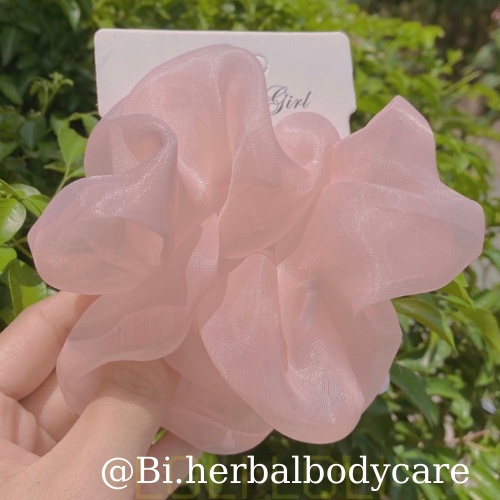 [Hàng thiết kế] Scrunchies cột tóc vải voan cao cấp kính mĩ chíu chíu dưới nắng vàng handmade