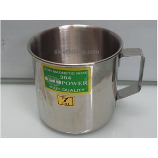 Ca cốc inox 7cm, inox 304, cuốn mép