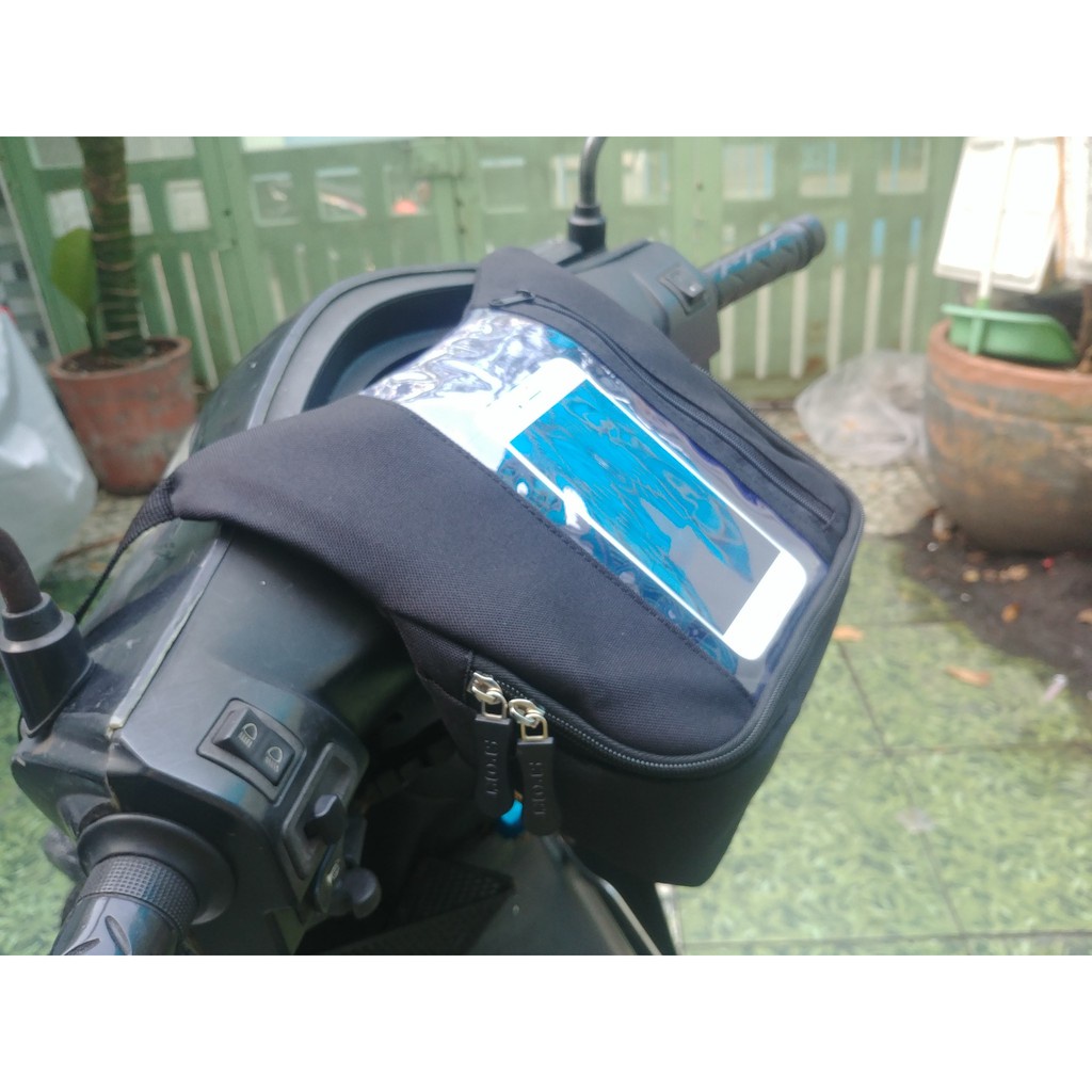 Túi Treo Đầu Xe Máy, Túi Treo Ghi Đông Xe Máy, Để Điện Thoại, Đồ Dùng Tiện Dụng Cho Grap, Đi Phượt