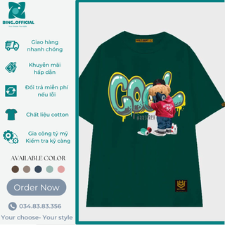 Áo thun unisex basic COOL form rộng tay lỡ dành cho nam nữ