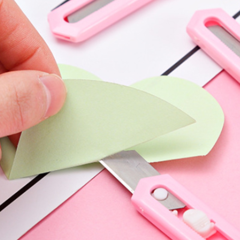 Pink girl cute art knife office stationery paper cutting Mini knife home portable express box opener