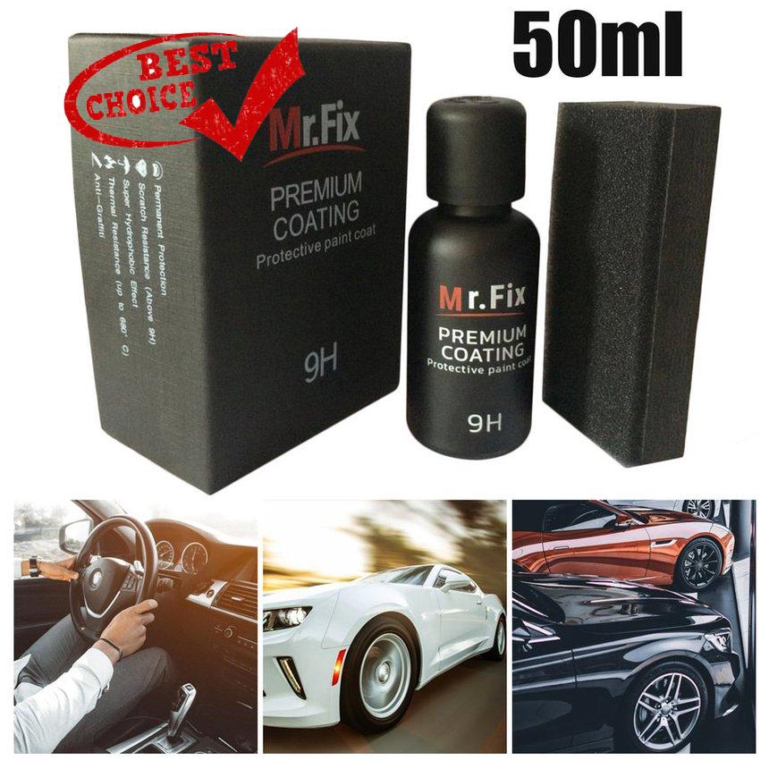50ml 9H Car Polish Liquid Ceramic Coat Super Hydrophobic Reqair Coating Kit