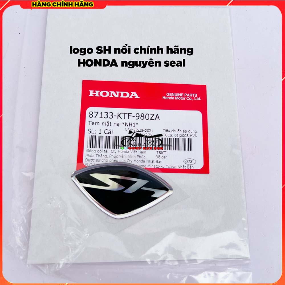 Tem nổi mặt nạ logo SHchính hãng Honda