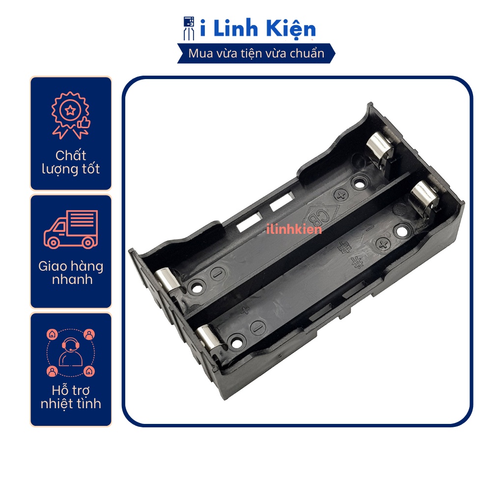 Đế pin 18650 chân hàn mạch PCB