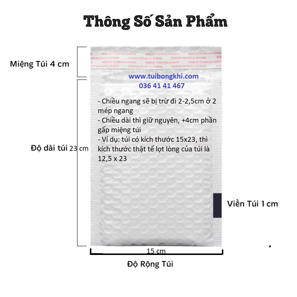 [SIÊU RẺ - Size lớn] 200 Túi bóng khí - Túi nilong lót bóng khí xốp hơi ship gửi hàng, gói hàng, đóng hàng an toàn