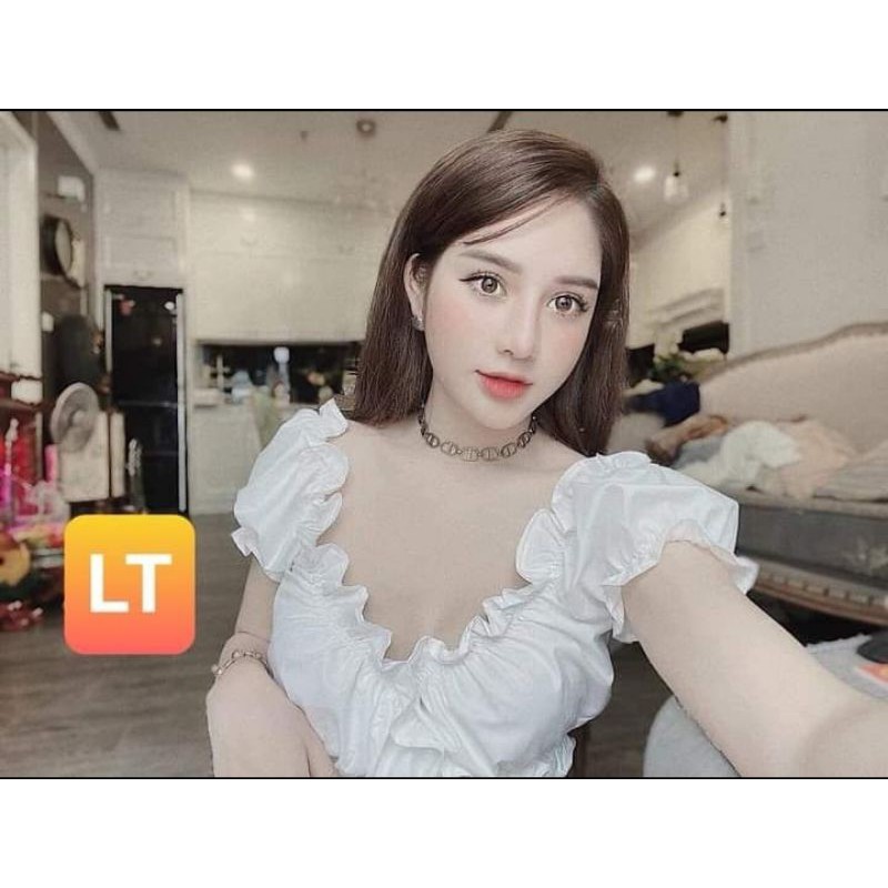 💥ÁO CROPTOP VOAN CỔ V HÀNG CHUẨN QCTK💥 | BigBuy360 - bigbuy360.vn