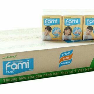 Sữa fami canxi hộp.