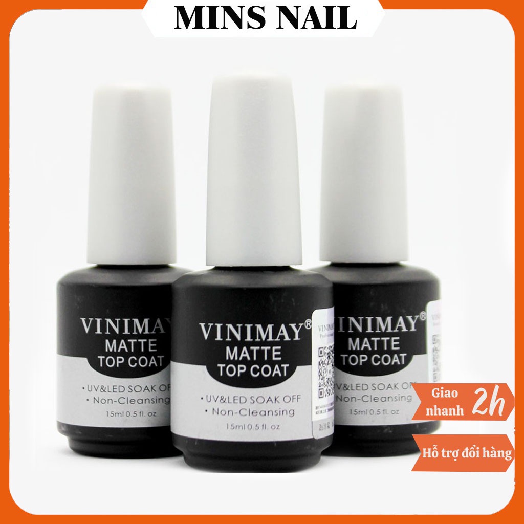 Top Lì Vinimay , Matte Top chính hãng chuyên dụng cho ngành nail