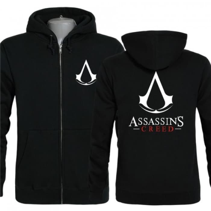 Áo Hoodie Phối Khóa Kéo In Hình Assassin & 39; S Creed 2 Cá Tính