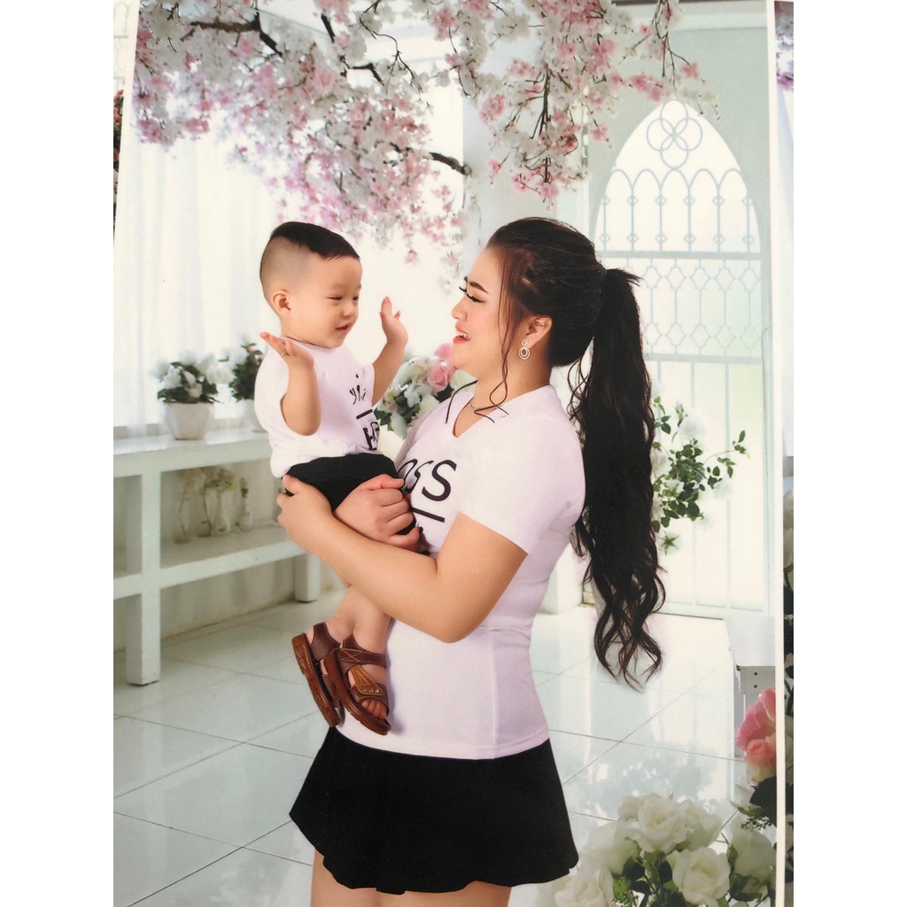 Áo Gia Đình Familylove - Mẫu áo gia đình Boss Man - Boss Lady - Mini Boss Dễ Thương Chất Liệu Cotton 100% Cao Cấp