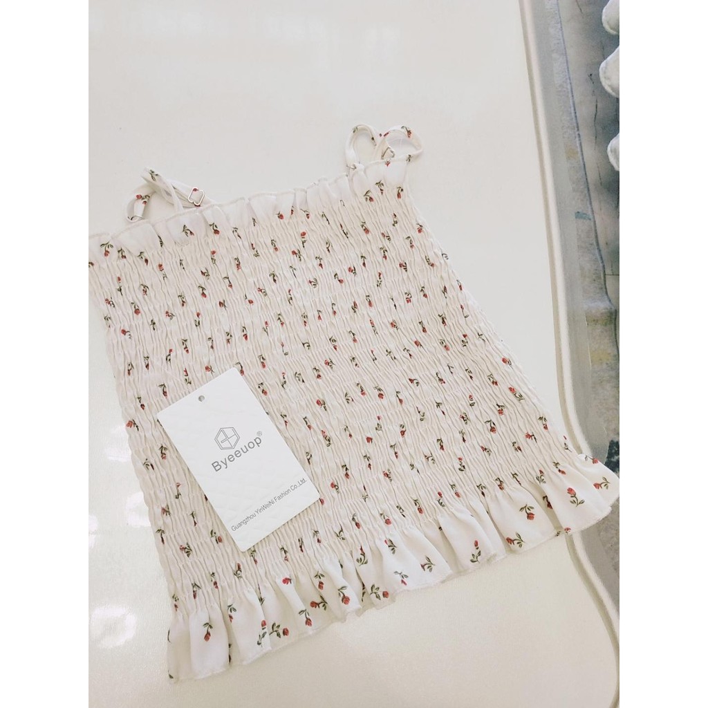 Áo Hai Dây In Hoa Thời Trang Nữ Tính