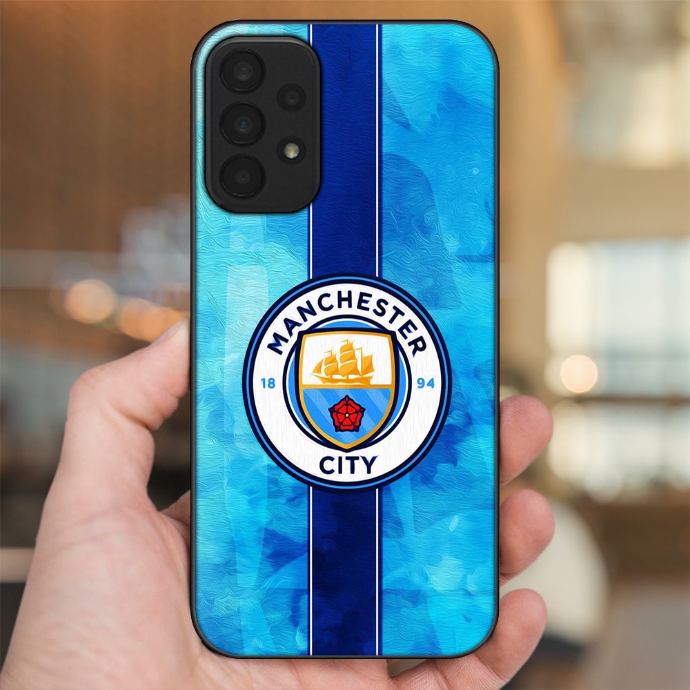 Ốp lưng Samsung A23 viền đen in hình Manchester City MC