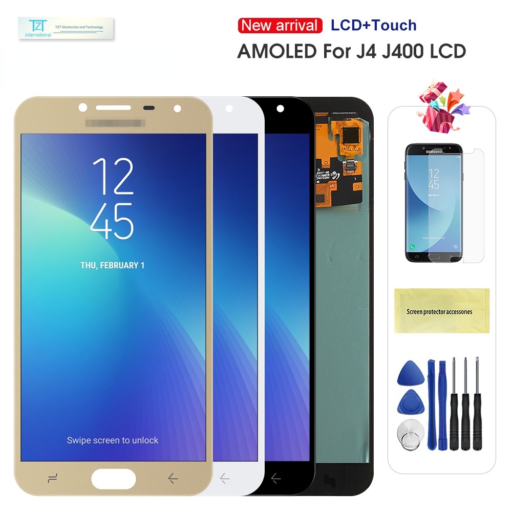 Zin OLED Màn Hình điện thoại Cho Samsung J4 J400 J400F LCD thay thế màn hình