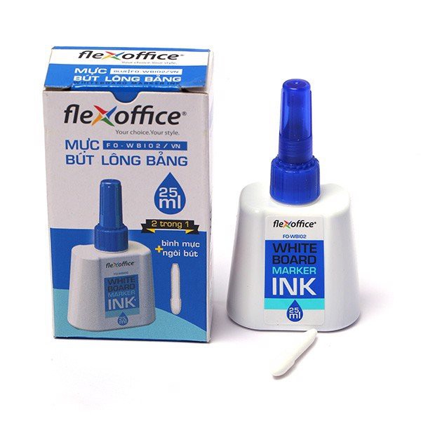 [Mã BMBAU50 giảm 50K đơn 150K] Mực Bút Viết Bảng Flexoffice FO-WBI02 25ml