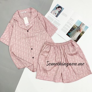 Bộ ngủ pijama đùi gấm, bộ ngủ pijama siêu thanh lịch