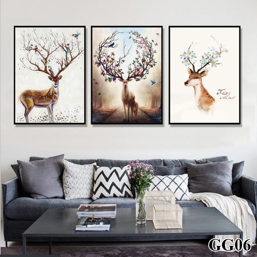 [HOT] 20 Bộ tranh treo tường 3 bức phong cách hiện đại - phong cách Bắc Âu | BigBuy360 - bigbuy360.vn