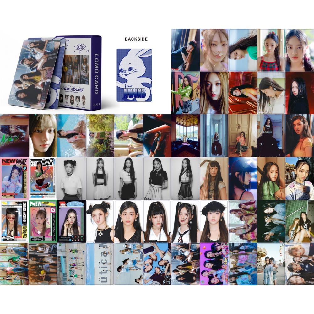 Hộp 55 Tấm Thẻ Hình Lomo Các Thành Viên Nhóm Nhạc Kpop