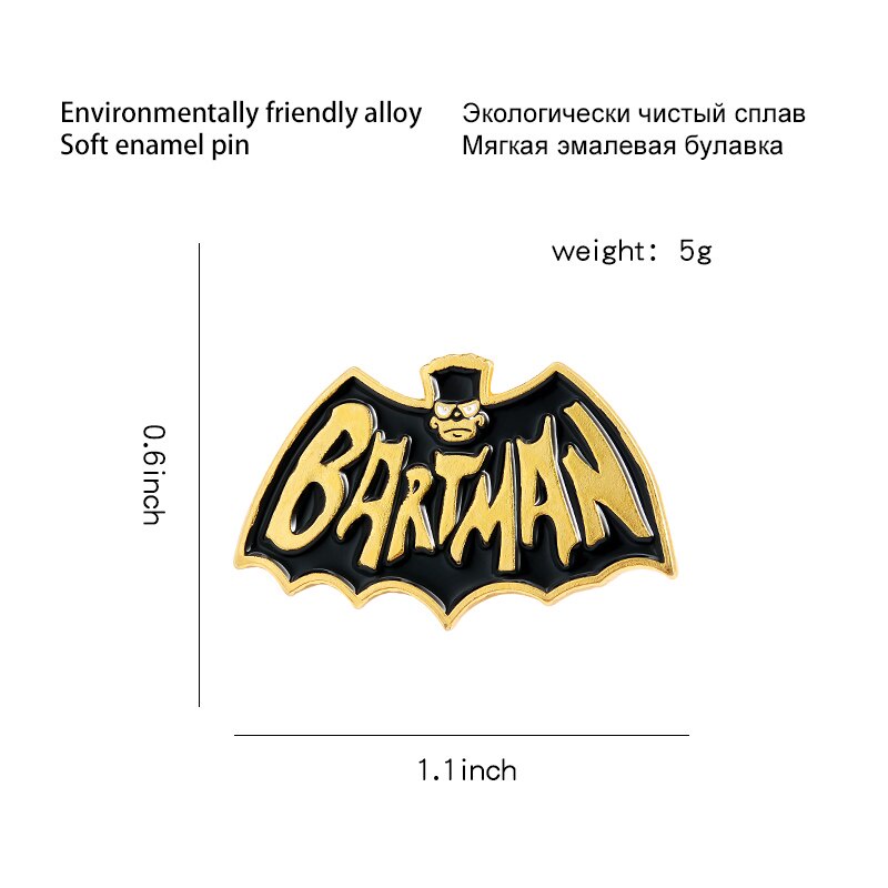 Ghim cài áo hình chú dơi thời trang cho nam nữ