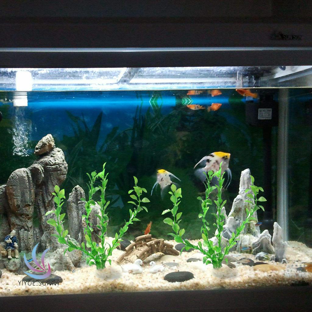 Cây Nhựa Nhân Tạo 25cm Trang Trí Bể Cá