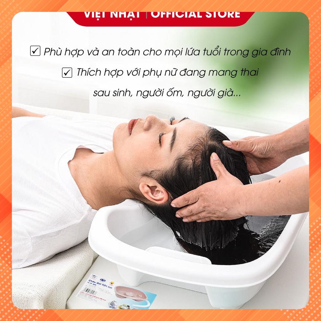 Chậu Gội Đầu Chăm Sóc Người Bệnh, Người Già Khó Khăn Có Ống Thoát Nước Kín Dễ Vệ Sinh- Việt Nhật Plastic