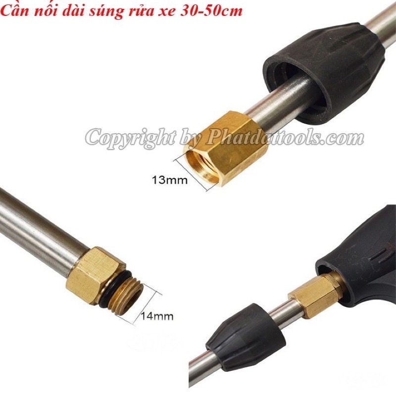 Ống Nối Dài Súng Rửa Xe Áp Lực Cao Của Máy Xịt Rửa Áp Lực Đẹp- Dài 50CM