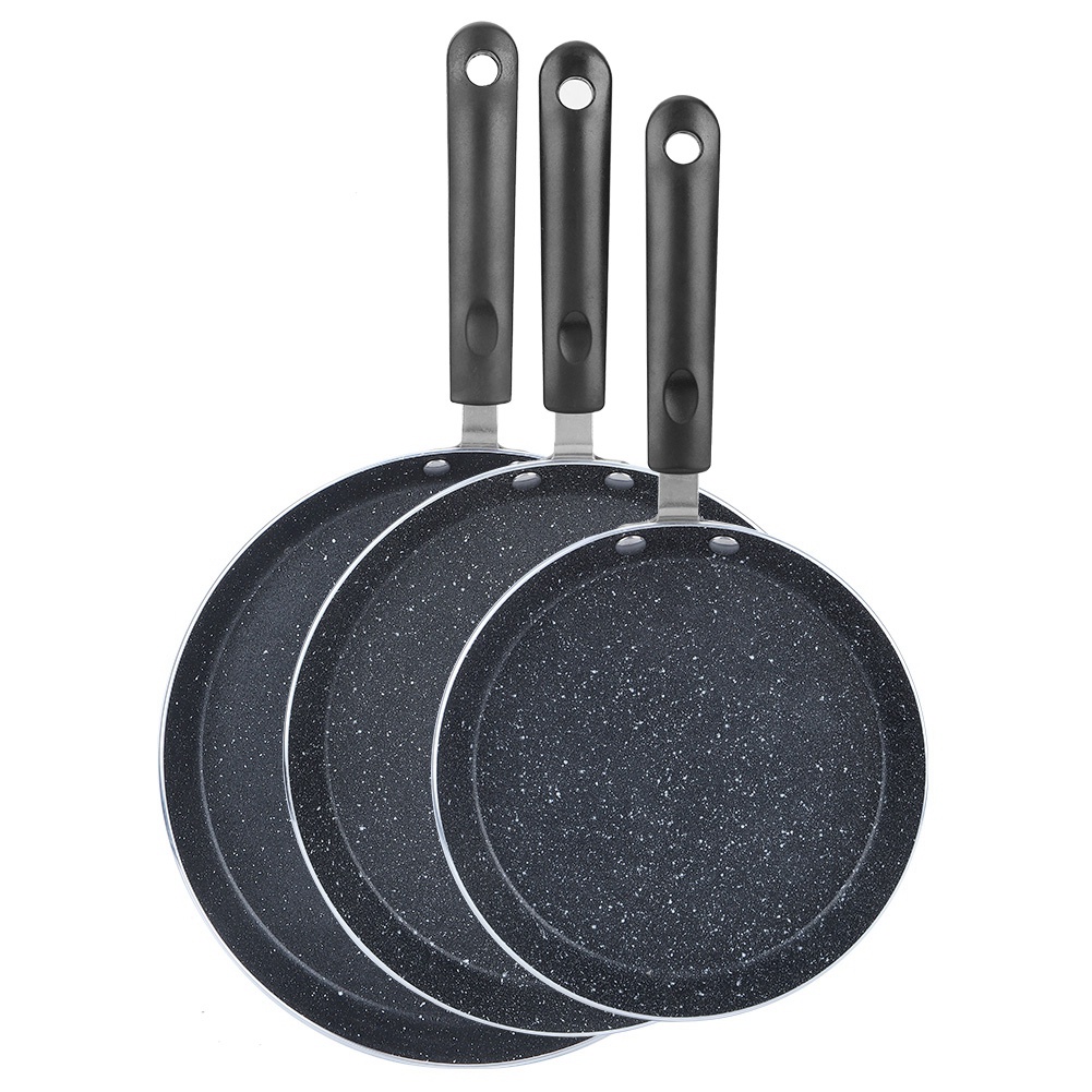 Hàng Sẵn Chảo làm bánh crepe bằng nhôm kích thước 6/8/10 inch Chảo chiên Chống Dính Chuyên Dụng Chiên Trứng/Pizza【Utah054】
