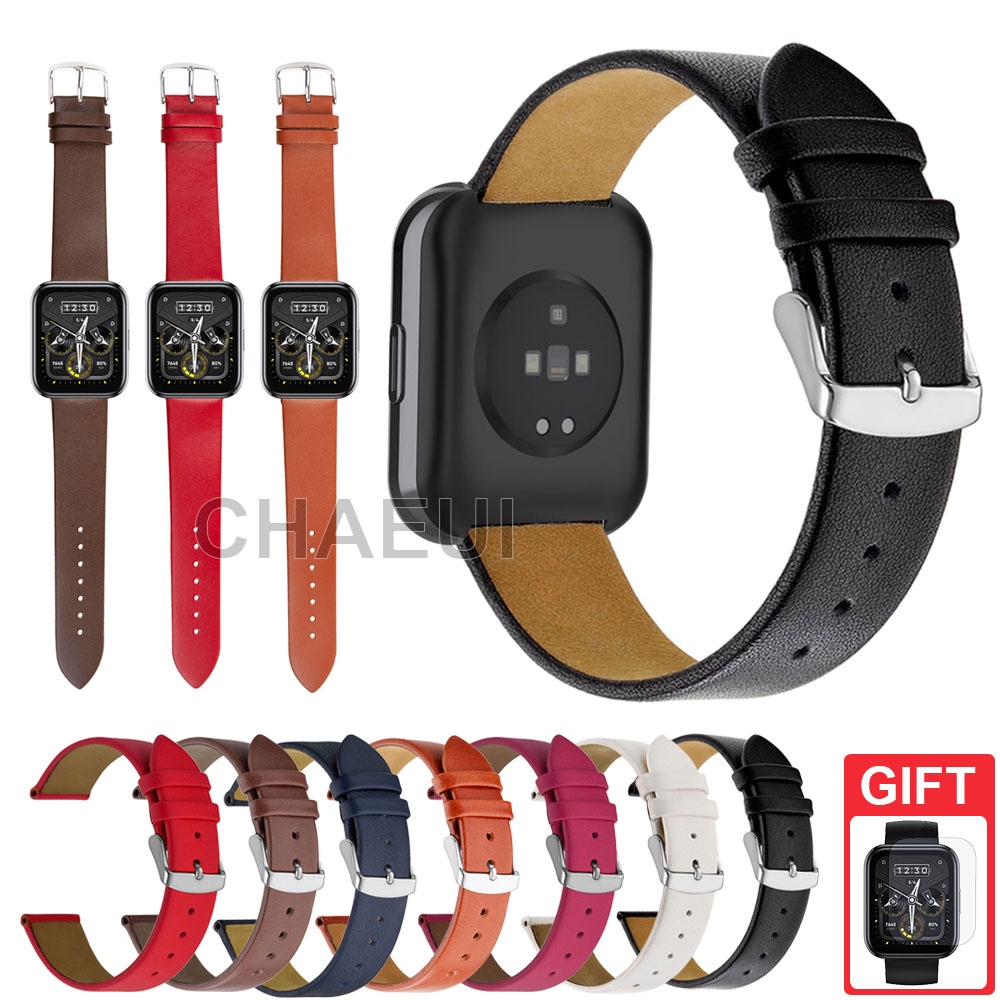 Dây Đeo Da Thay Thế Cho Đồng Hồ Thông Minh Realme Watch 3 / 3 Pro / 2 / 2 Pro / S