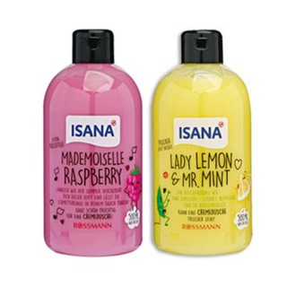 [hàng Đức] Sữa tắm Isana Creme Dusche 500ml, chiết xuất từ hoa quả