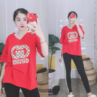 Đồ bộ nữ đẹp, quần áo mặc nhà cotton quần dài tay ngắn, chất thun mềm mại, co giãn tốt A009