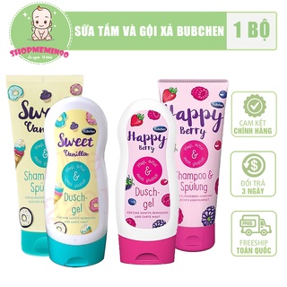 BỘ SỮA TẮM VÀ DẦU GỘI XẢ BÜBCHEN SWEET VANILLA DÀNH CHO BÉ GÁI